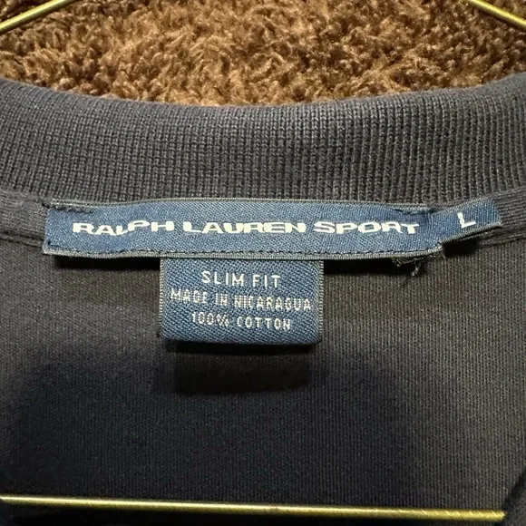 Polo by Ralph Lauren Women’s Slim Navy Blue Polo Shirt - Picture 4 of 4